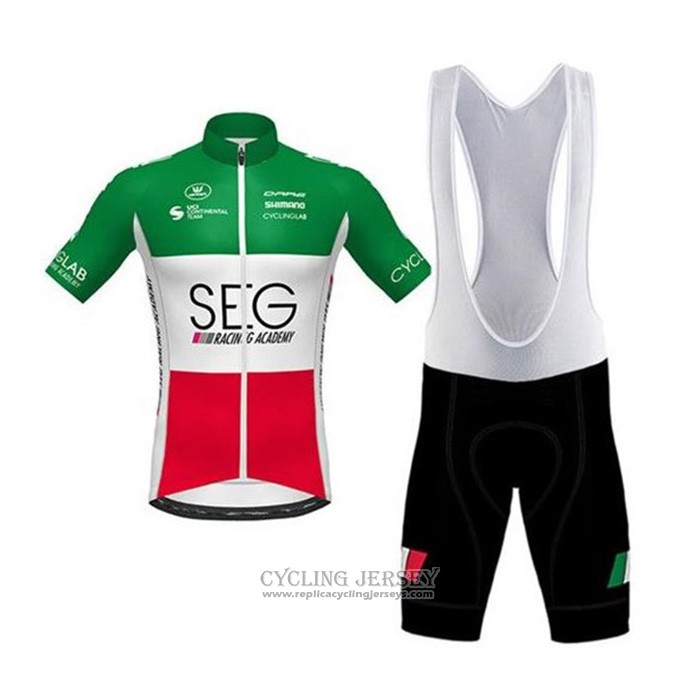 2020 Cycling Jersey SEG Racing Academy Champion Italy Short Sleeve And Bib Short